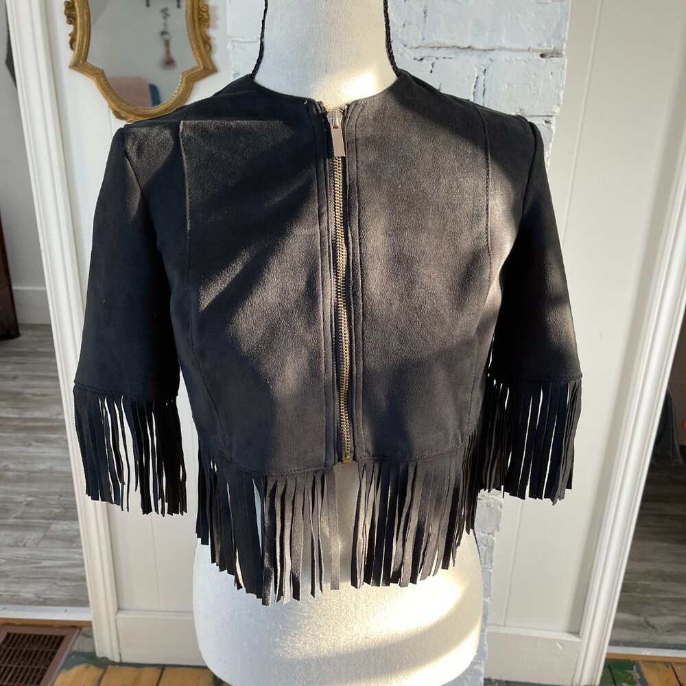 Crop Fringe Jacket (XS) - Picture 2 of 7
